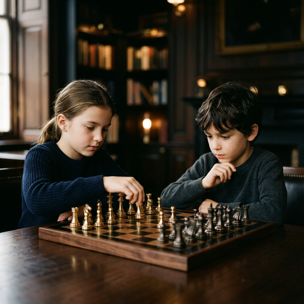 Children Playing Chess